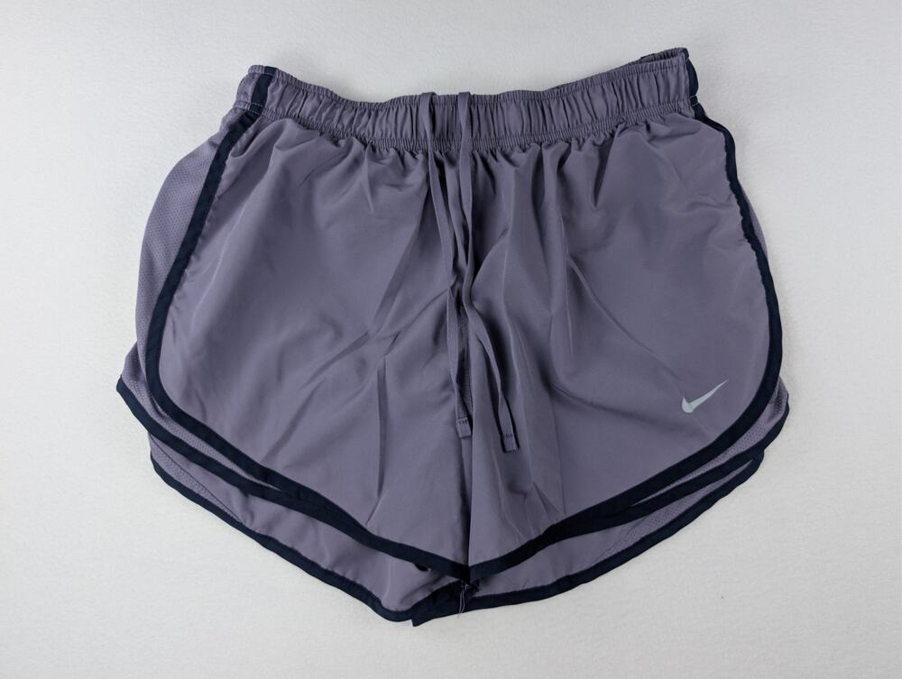 Nike Dri-FIT Women’s L Purple Black Running Athletic Shorts
